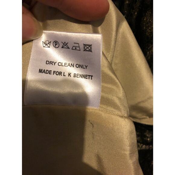 LK Bennett Cocktail Prom New Years Eve Floral Lace Surplice Sleeveless Dress - Picture 11 of 12